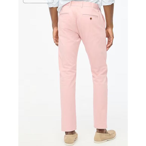 J.Crew Slim Fit Flex Chino Pant In Iced Quartz Pink Size 35x32 - Picture 2 of 8